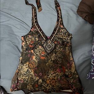 Floral Patterned Women's Top